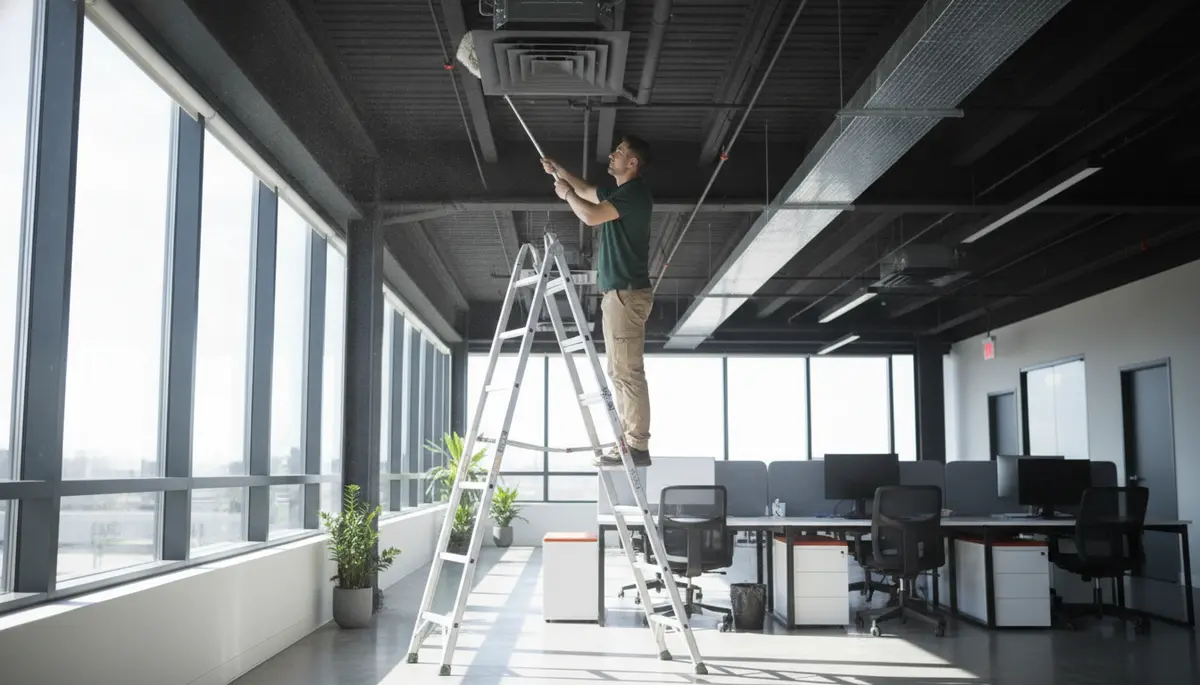 Detailed Commercial Cleaning crew at work - Signal Enterprises commercial cleaning in Kenner