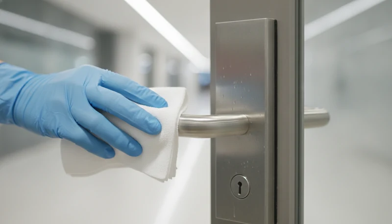 Disinfecting in progress - Signal Enterprises commercial cleaning in Baton Rouge