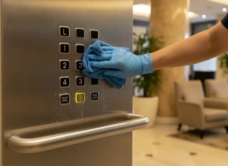 Disinfecting detail work - Signal Enterprises commercial cleaning in Baton Rouge