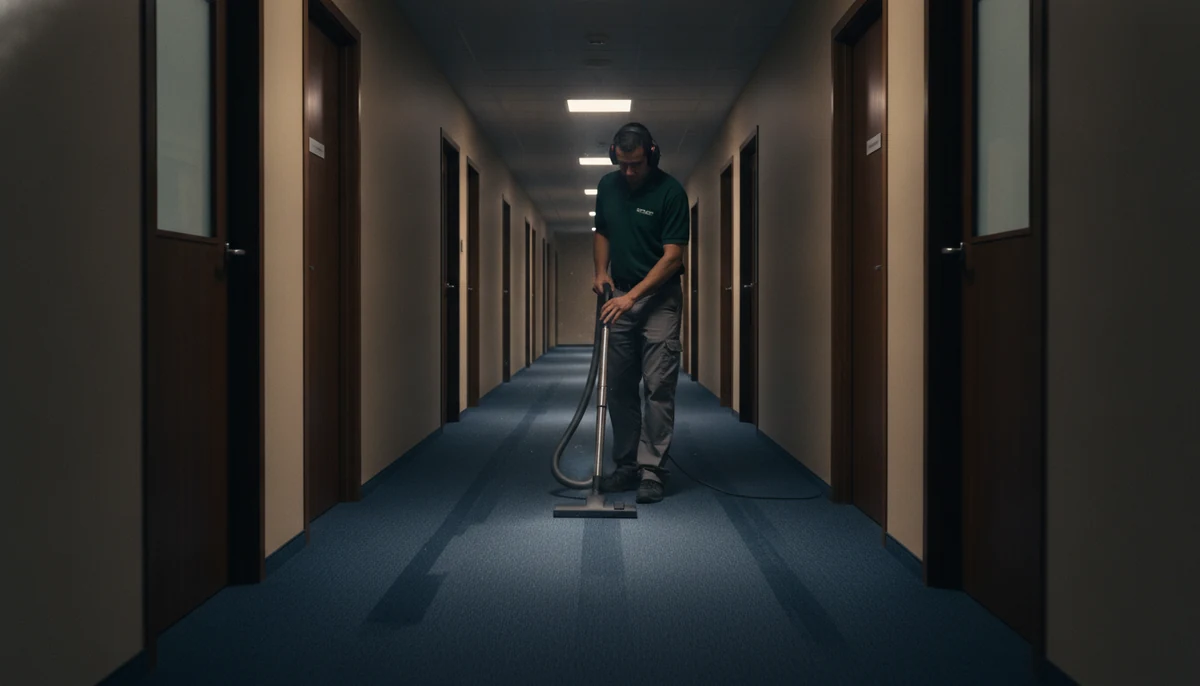 Janitorial Services crew at work - Signal Enterprises commercial cleaning in New Orleans