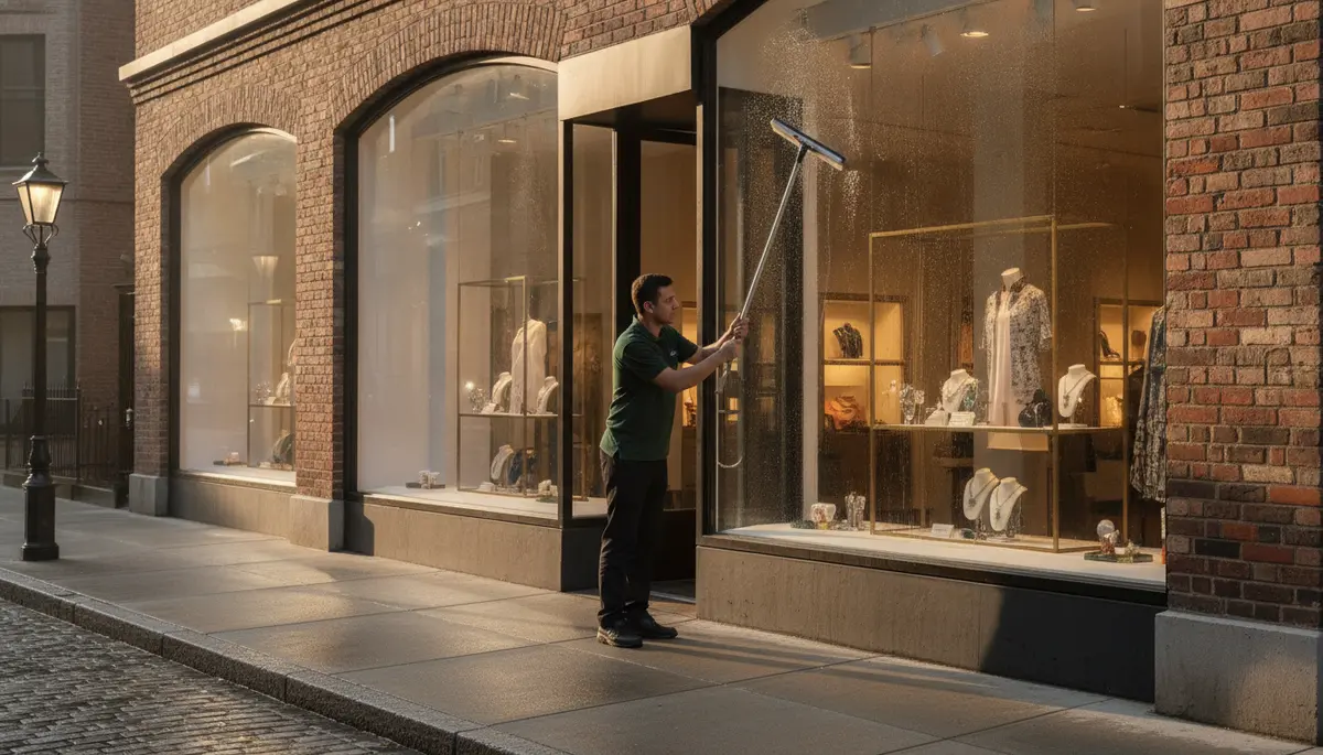 Retail Store Cleaning crew at work - Signal Enterprises commercial cleaning in Baton Rouge